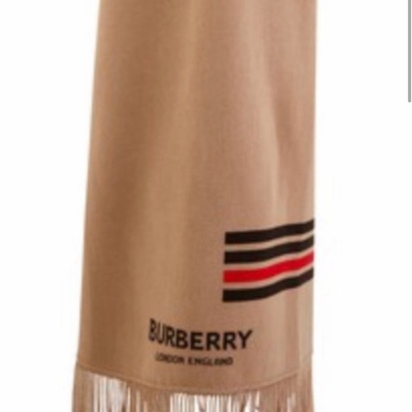Burberry cape, beige striped - Picture 2 of 5